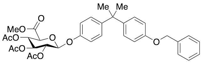 4’-O-Benzyl Bisphenol A Tri-O-acetyl-Beta-D-glucuronic Acid Methyl Ester - image 1