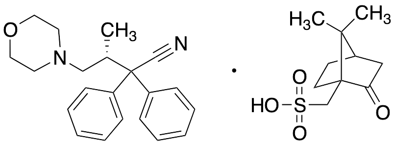(R)-Beta-Methyl-Alpha,Alpha-diphenyl-4-morpholinebutanenitrile (R)-10-Camphorsulfonic Acid Salt - image 1