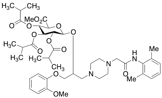 Ranolazine 2,3,4-Tri-O-isobutyryl-Beta-D-Glucuronide Methyl Ester (mixture of diastereomers) - image 1
