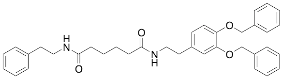 N1-[2-[3,4-Bis(phenylmethoxy)phenyl]ethyl]-N6-(2-phenylethyl)-hexanediamide - image 1