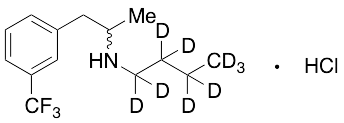N-(1-(3-(Trifluoromethyl)phenyl)propan-2-yl)butan-d9-1-amine Hydrochloride - image 1