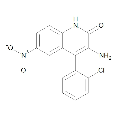 3-Amino-4-(2-chlorophenyl)-6-nitro-2(1H)-quinolinone (Clonazepam Impurity) - image 1