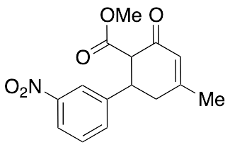 Methyl 4-Methyl-6-(3-nitrophenyl)-2-oxo-cyclohex-3-enyl Carboxylate(Mixture of Diastereomers) - image 1