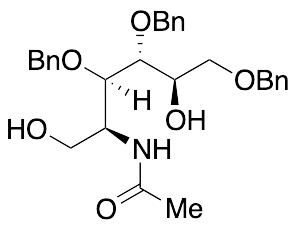 2-(Acetylamino)-2-deoxy-3,4,6-tris-O-(phenylmethyl)-D-glucitol - image 1