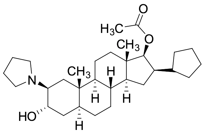 Desallyl 2-Pyrrolidinyl Desmorpholinylrocuronium Acetate - image 1