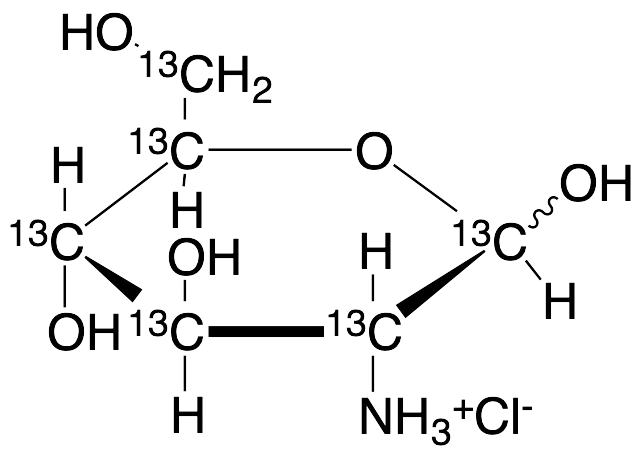 D-[UL-13C6]Glucosamine Hydrochloride - image 1