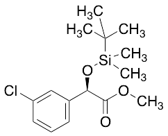 Methyl (R)-2-[(tert-Butyldimethylsilyl)oxy]-2-(3-chlorophenyl)acetate - image 1