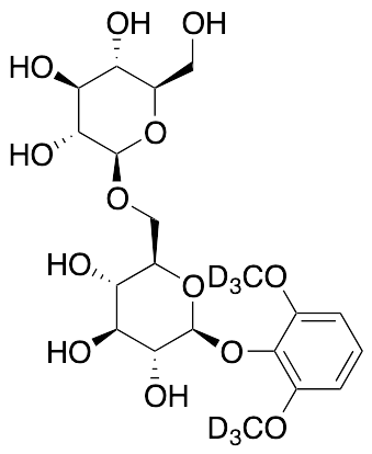 b-D-Glucopyranoside, 2,6-dimethoxyphenyl-6-O- b-D-glucopyranosyl-D6 - image 1