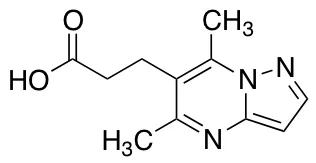 3-{5,7-Dimethylpyrazolo[1,5-a]pyrimidin-6-yl}propanoic Acid - image 1