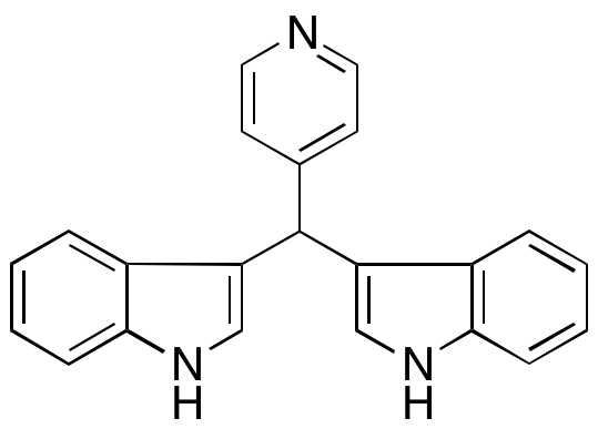 3,3'-(Pyridin-4-ylmethylene)bis(1H-indole) - image 1
