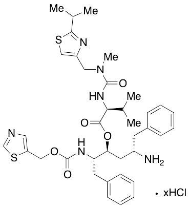 (2S,3S,5S)-5-Amino-1,6-diphenyl-2-([[thiazol-5-ylmethoxy)carbonyl]amino]hexan-3-yl 2-(3-((2-isopropylthiazol-4-yl)methyl)-3-methylureido)-3-methylbutanoate Hydrochloride - image 1