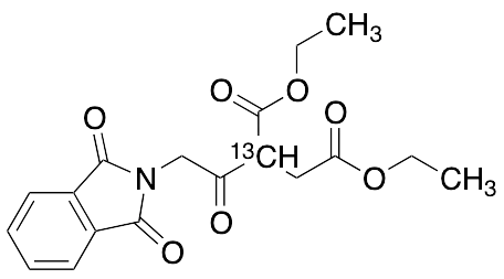 2-[(1,3-Dihydro-1,3-dioxo-2H-isoindol-2-yl)acetyl]-butanedioic-2-13C Acid Diethyl Ester - image 1