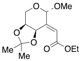 Methyl (2E)-2-Deoxy-2-(2-ethoxy-2-oxoethylidene)-3,4-O-isopropylidene-Beta-L-erythro-pentopyranoside - image 1