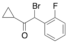 2-Bromo-2-(2-fluorophenyl)-1-cyclopropylethanone (90% purity) - image 1