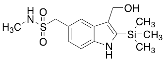 1-(3-(Hydroxymethyl)-2-(trimethylsilyl)-1H-indol-5-yl)-N-methylmethanesulfonamide - image 1