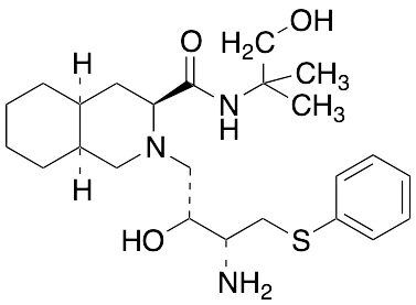 (3S,4aS,8aS)-2-[(2R,3R)-3-[(3-Amino-2-hydroxy-4-phenythiobutyl]-decahydro-N-(2-hydroxy-1,1-dimethylethyl)-3-isoquinolinecarboxamide - image 1