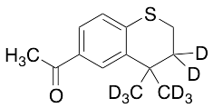 6-Acetyl-4,4-dimethylthiochroman-d8 - image 1