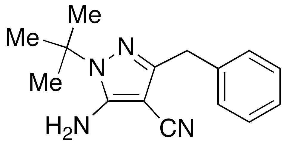 5-Amino-1-tert-butyl-3-phenylmethyl-4-cyanopyrazole - image 1