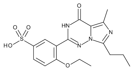 3-(1,4-Dihydro-5-methyl-4-oxo-7-propylimidazo[5,1-f][1,2,4]triazin-2-yl)-4-ethoxybenzenesulfonic Acid - image 1