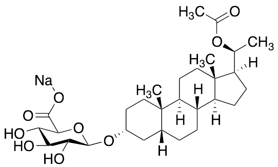Pregnanediol 20-O-Acetate 3Alpha-O-Beta-D-Glucuronide Sodium Salt - image 1