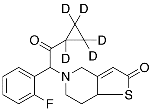 Prasugrel Thiolactone-d5 (Mixture of Diastereomers) - image 1