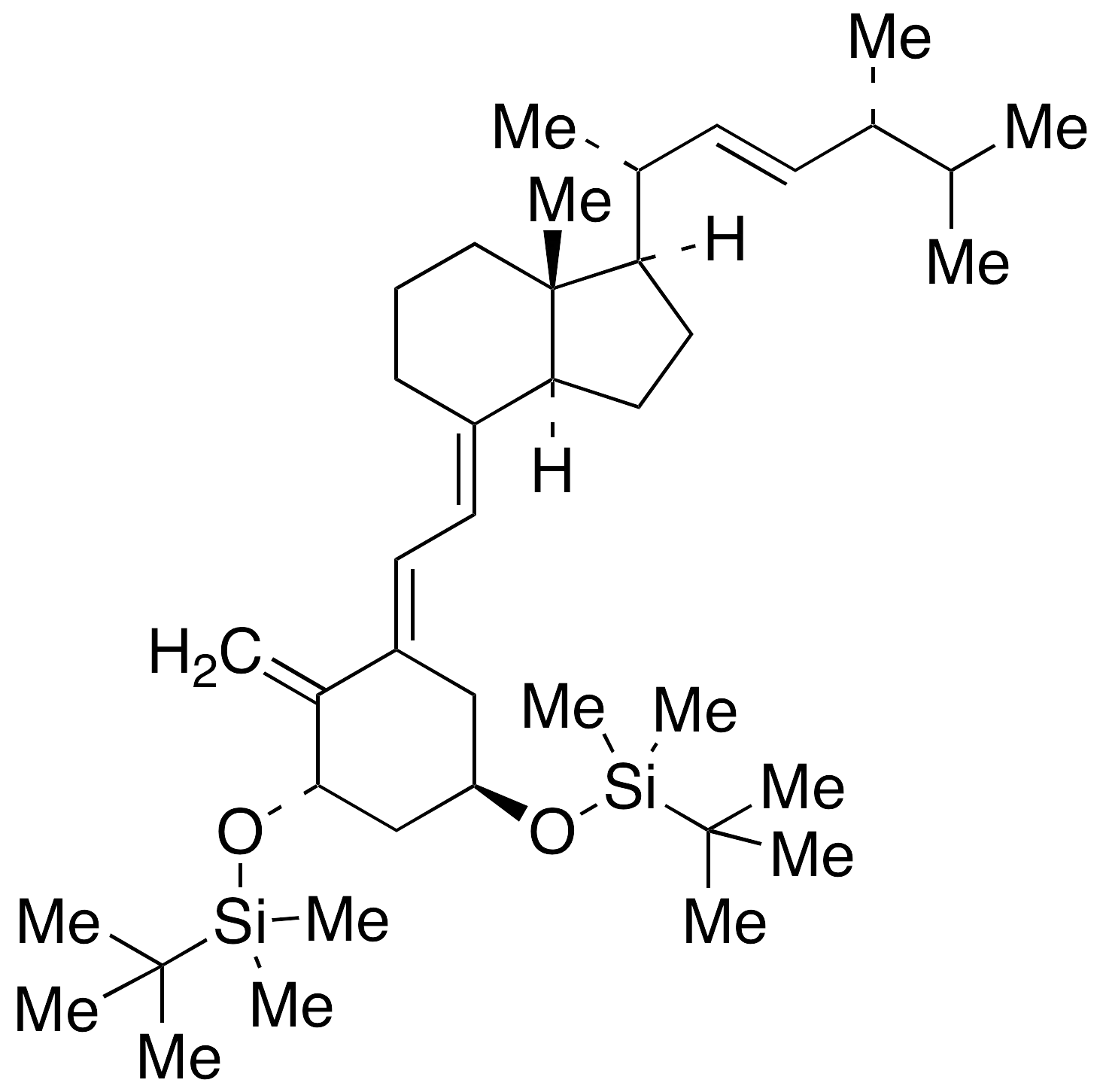 (3S)-1,3-Bis-O-(tert-Butyldimethylsilyl)-3-hydroxy-5,6-trans-vitamin D2 - image 1