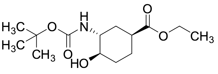 Ethyl (1S,3R,4R)-3-(Tert-butoxycarbonylamino)-4-hydroxycyclohexane-1-carboxylate - image 1