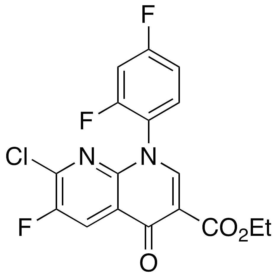 7-Chloro-6-fluoro-1-(2,4-difluorophenyl)-1,4-dihydro-4-oxo-1,8-naphthyridine-3-carboxylic Acid Ethyl Ester - image 1