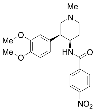 N-((3S,4R)-3-(3,4-Dimethoxyphenyl)-1-methylpiperidin-4-yl)-4-nitrobenzamide - image 1
