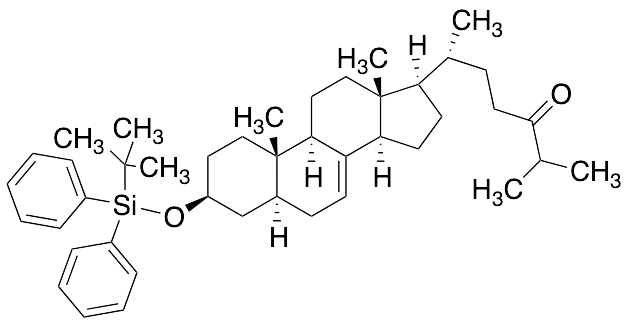 (3Beta,5Alpha)-3-[[(1,1-Dimethylethyl)diphenylsilyl]oxy]-cholest-7-en-24-one - image 1