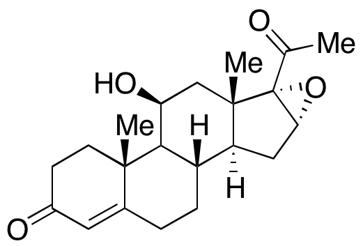 16a,17-Epoxy-11b-hydroxypregn-4-ene-3,20-dione - image 1