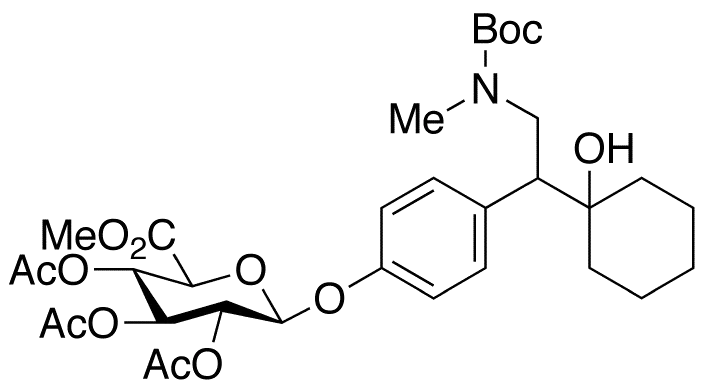 rac N-Boc-N,O-Didesmethyl Venlafaxine 2,3,4-Tri-O-acetyl-Beta-D-glucuronide Methyl Ester - image 1