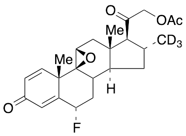 (6Alpha,9Beta,11Beta,16Alpha)-21-(Acetyloxy)-9,11-epoxy-6-fluoro-16-methyl-d3-pregna-1,4-diene-3,20-dione - image 1