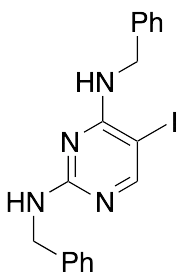 5-Iodo-N2,N4-bis(phenylmethyl)-2,4-pyrimidinediamine - image 1