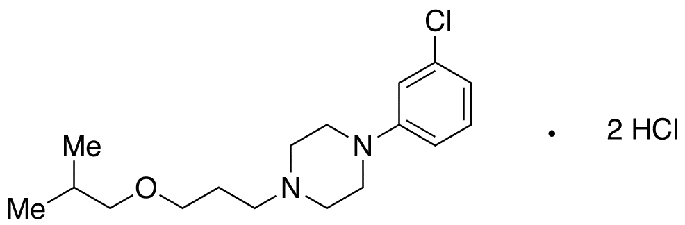 3-[4-(3-Chlorophenyl)piperazin-1-yl]propyl Isobutyl Ether Dihydrochloride - image 1