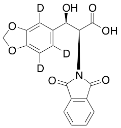 1,3-Benzodioxole-N-phthalimido DL-threo-Droxidopa-d3 - image 1