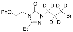 1-(3-Bromopropyl)-3-ethyl-4-(2-phenoxyethyl)-1H-1,2,4-triazol-5(4H)-d5 - image 1