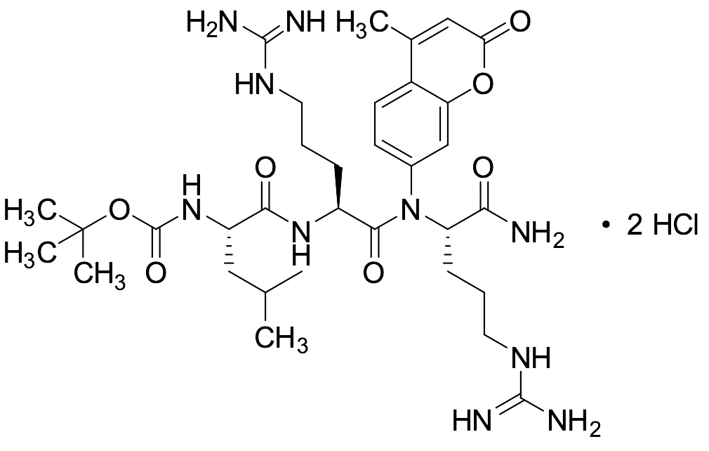 Boc-Leu-Arg-Arg-AMC2 HCl - image 1