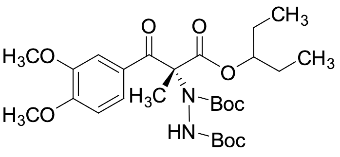 1-[(1R)-1-(3,4-Dimethoxybenzoyl)-2-(1-ethylpropoxy)-1-methyl-2-oxoethyl]-1,2-1,2-bis(1,1-dimethylethyl) Ester Hydrazinedicarboxylic Acid - image 1