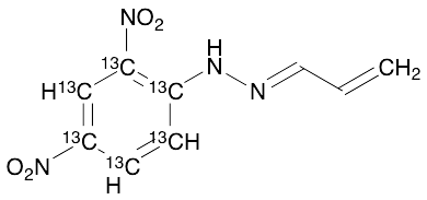 Acrolein 2,4-Dinitrophenylhydrazone-13C6 - image 1