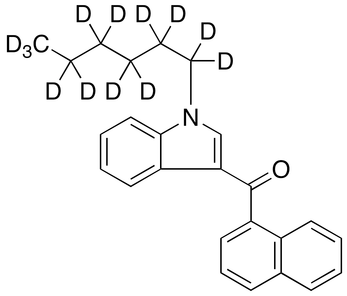 1-Hexyl-d13-3-(1-naphthoyl)indole JWH 19-d13 - image 1