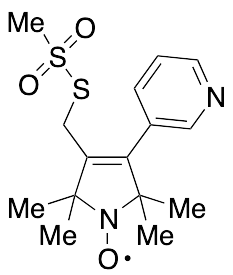 2,5-Dihydro-2,2,5,5-tetramethyl-3-[[(methylsulfonyl)thio]methyl]-4-(3-pyridinyl)-1H-pyrrol-1-yloxy - image 1