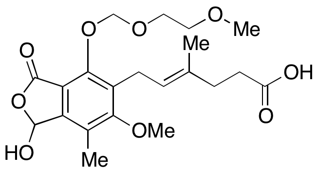 (E)-6-[1,3-Dihydro-1-hydroxy-6-methoxy-4-[(2-methoxyethoxy)methoxy]-7-methyl-3-oxo-5-isobenzofuranyl]-4-methyl-4-hexenoic Acid - image 1