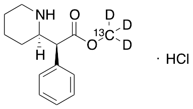 rac-erythro Methyl-13C, d3-phenidate Hydrochloride - image 1