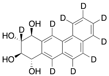 (8S,9R,10R,11S)-rel-8,9,10,11-Tetrahydrobenz[a]anthracene-8,9,10,11-tetrol-d9 (Major) - image 1
