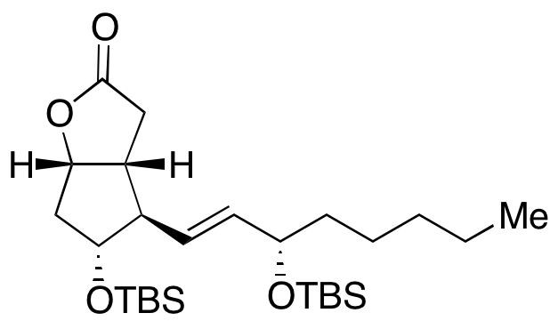 (3aR,4R,5R,6aS)-5-[[(1,1-Dimethylethyl)dimethylsilyl]oxy]-4-[(1E,3S)-3-[[(1,1-dimethylethyl)dimethylsilyl]oxy]-1-octen-1-yl]hexahydro-2H-cyclopenta[b]furan-2-one - image 1