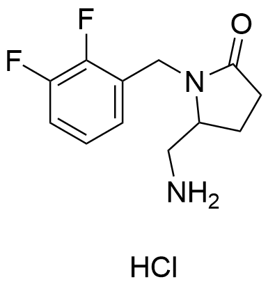 5-(Aminomethyl)-1-(2,3-difluorobenzyl)pyrrolidin-2-one Hydrochloride - image 1
