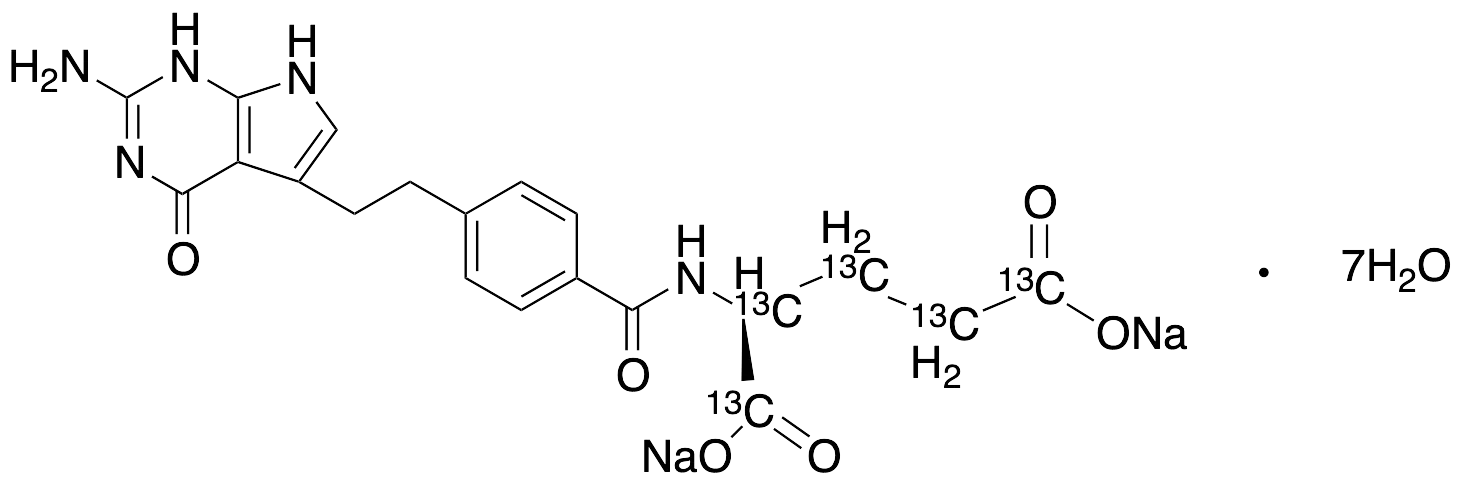 Pemetrexed-13C5 Disodium Heptahydrate - image 1