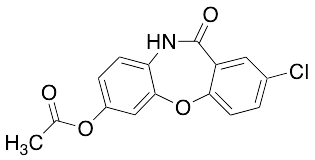 7-(Acetyloxy)-2-chloro-dibenz[b,f][1,4]oxazepin-11(10H)-one - image 1