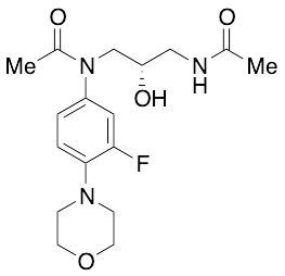 (S)-N-(Acetamido-2-hydroxypropyl)-N-(3-fluoro-4-morpholinophenyl)acetamide - image 1